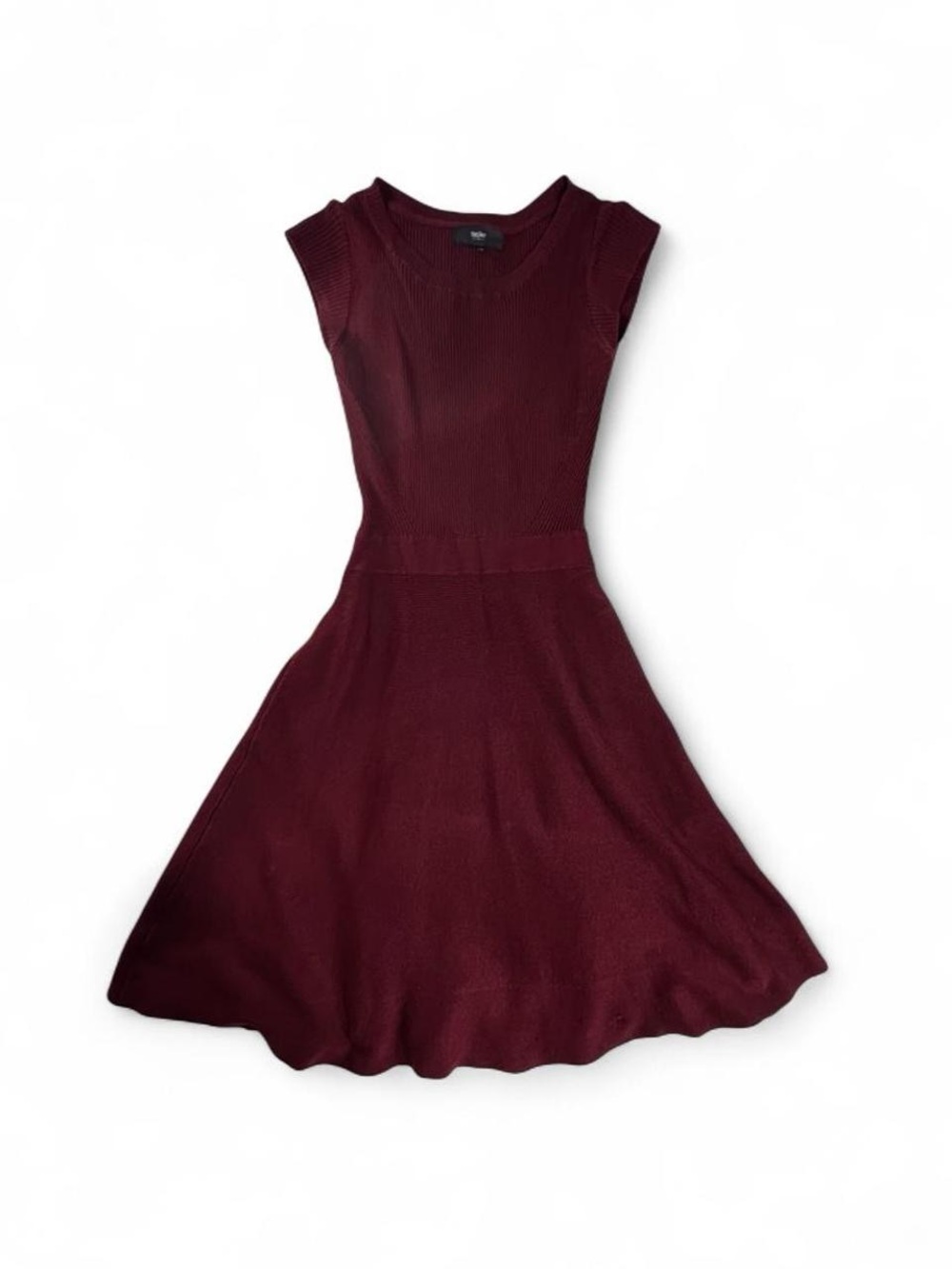 Mossimo Ribbed Dress Burgundy Size XS